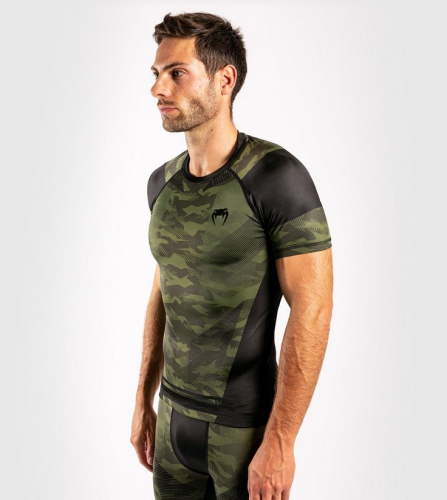 Venum Trooper Rashguard Short Sleeves Forest Camo Black buy