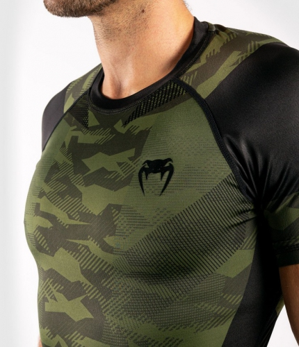 Venum Trooper Rashguard Short Sleeves Forest Camo Black original