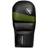 Гибридные перчатки для MMA Hayabusa T3 7oz Hybrid Gloves - Black Green, Фото № 8