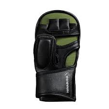 Гибридные перчатки для MMA Hayabusa T3 7oz Hybrid Gloves - Black Green, Фото № 2