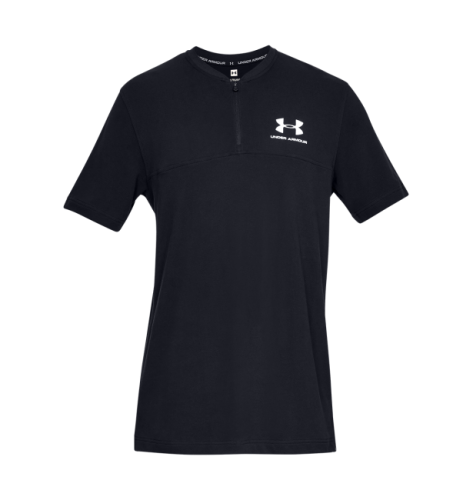 Футболка-поло Under Armour Sportstyle Track 1/2 Zip Black оригінал