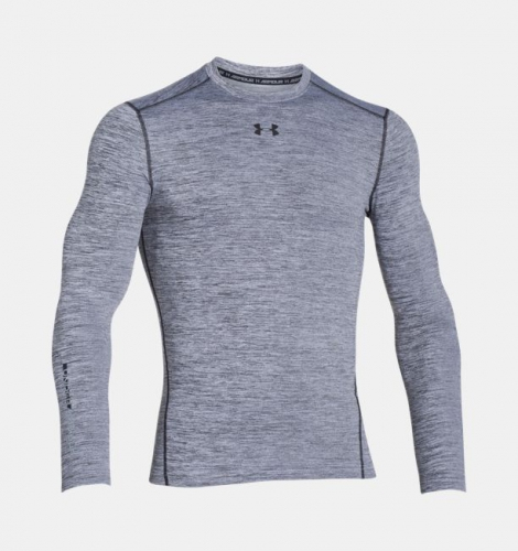 Under Armour ColdGear Armor Twist Crew Long Sleeve Black Compression T-shirt photo