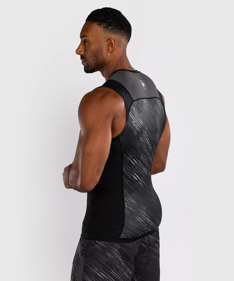 Рашгард Venum Rapid Sleeveless Rashguard - Black/Storm Grey цена