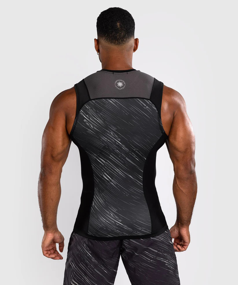 Рашгард Venum Rapid Sleeveless Rashguard - Black/Storm Grey купить