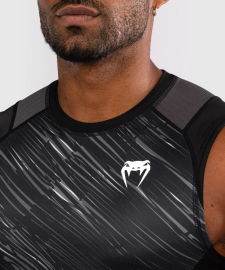 Venum Rapid Sleeveless Rashguard - Black/Storm Grey photo
