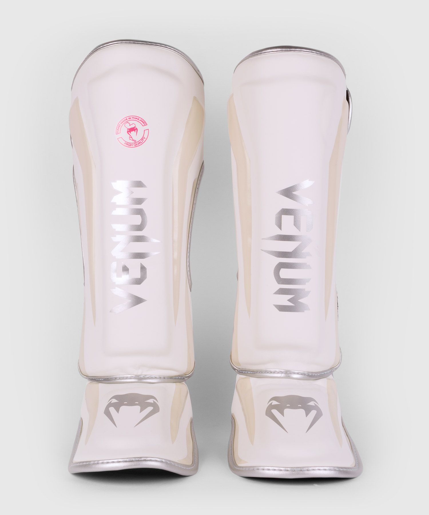 Защита голени Venum Elite Standup Shinguards White Silver Pink купить