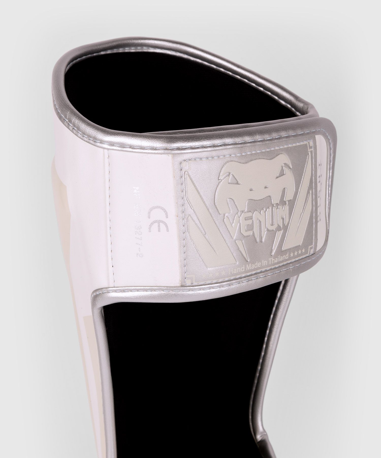 Защита голени Venum Elite Standup Shinguards White Silver Pink оригинал