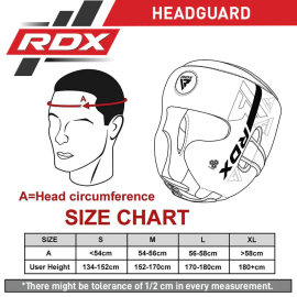 Шолом RDX F6 Kara Head Guard Matte Red, Фото № 2