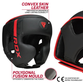 Шлем RDX F6 Kara Head Guard Matte Red, Фото № 4