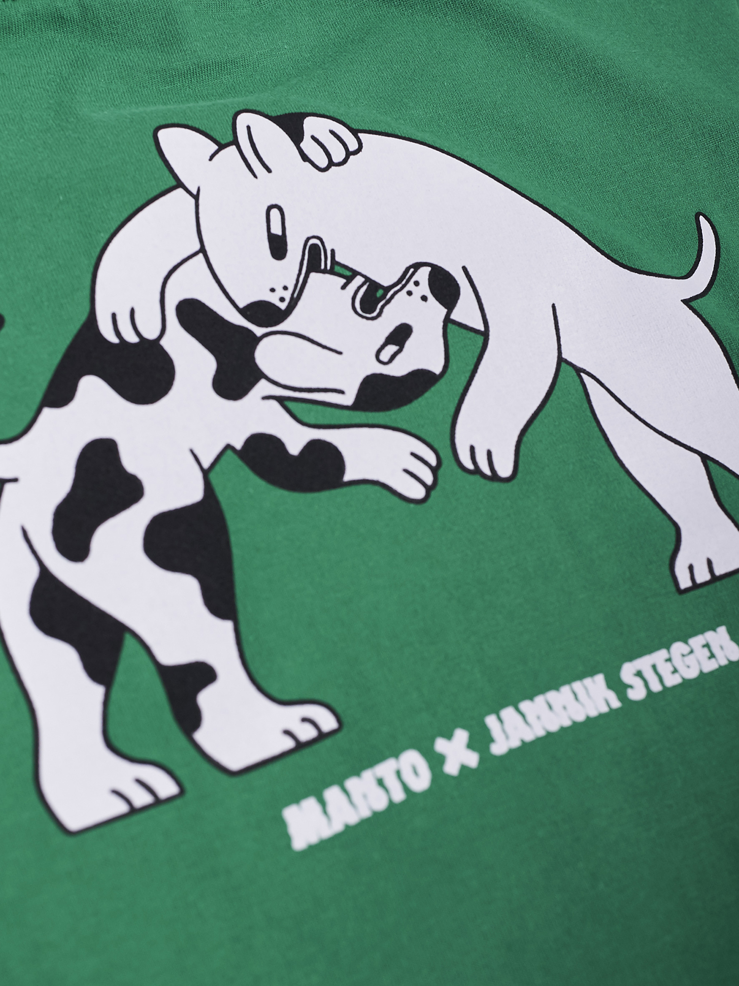 Дитяча футболка MANTO Kids T-shirt Dogs Green оригінал