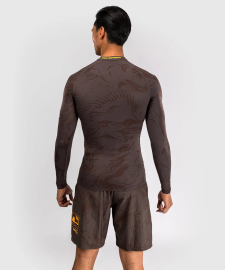 Рашгард UFC Venum FIGHT WEEK 4.0 Mens Long Sleeve Rashguards Dark Brown ціна