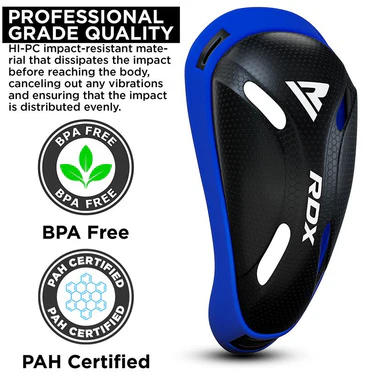 Захист паху RDX Cx Polygel Groin Cup Blue Black фото