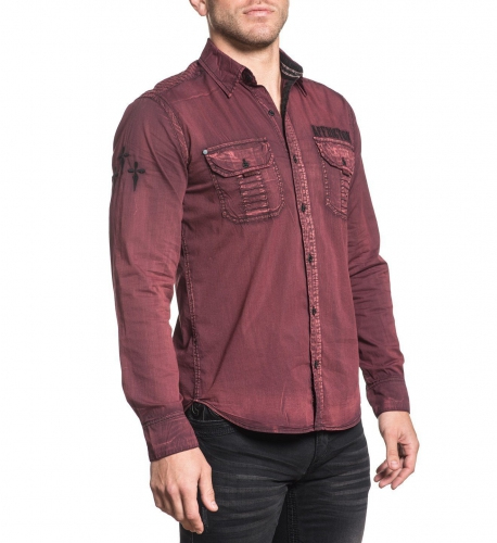 Сорочка Affliction Black Premium Darken Soul фото