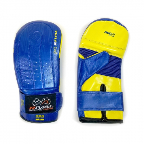 Снарядные перчатки Rival RB5 Bag Mitts P4P Edition Blue Yellow купити