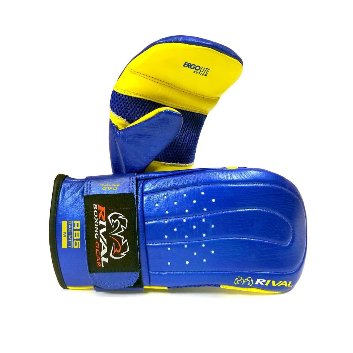 Снарядные перчатки Rival RB5 Bag Mitts P4P Edition Blue Yellow