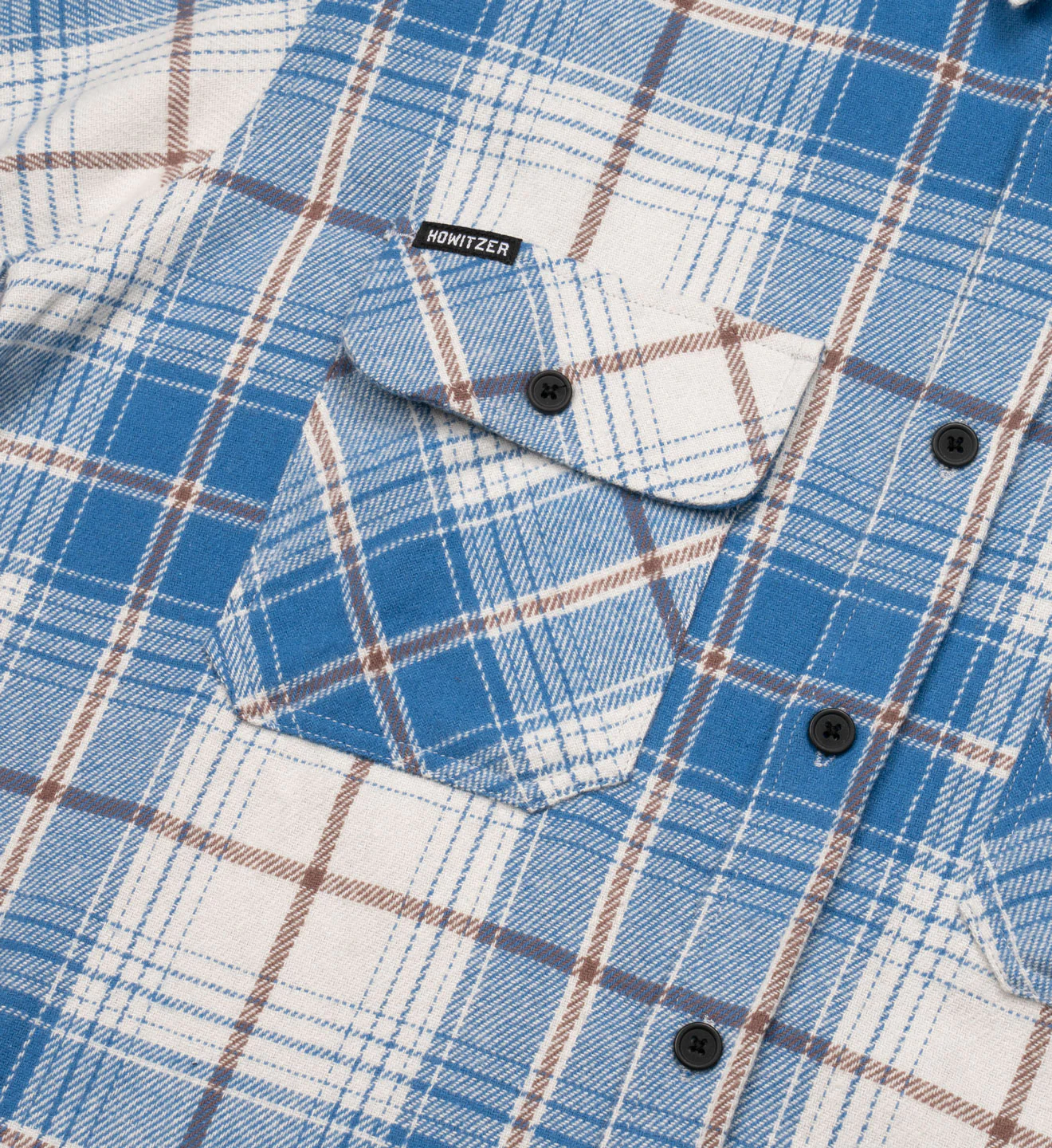 Howitzer Fleet Longsleeve Flannel Shirt Blue Gray price