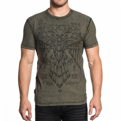 Двухсторонняя футболка Affliction Skull Crusher Reversible T-shirt купити