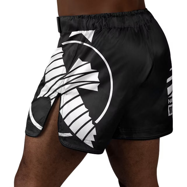 Шорты для MMA Hayabusa Icon Mid-Thigh MMA Shorts Black White цена