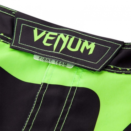 Шорты MMA Venum Hurricane Fight Shorts Black Neo Green оригинал