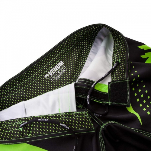 Шорты MMA Venum Hurricane Fight Shorts Black Neo Green стоимость