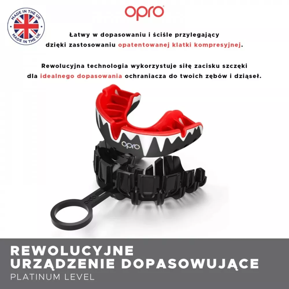OPRO Self-Fit UFC GEN2 Platinum Fangz Black Gold Red Mouthguard buy