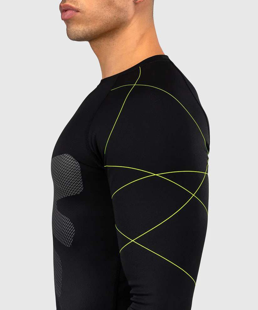 Venum Training Camp 4.0 Long Sleeve Rashguard - Black/Neon Green original