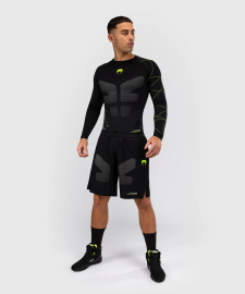 Venum Training Camp 4.0 Long Sleeve Rashguard - Black/Neon Green