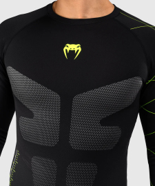 Venum Training Camp 4.0 Long Sleeve Rashguard - Black/Neon Green cost