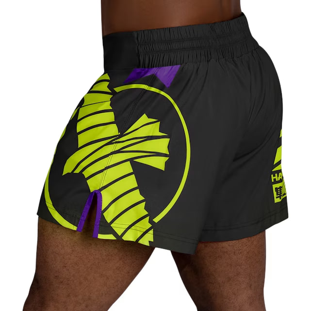 Шорты Hayabusa Icon Kickboxing Shorts Black Neon цена