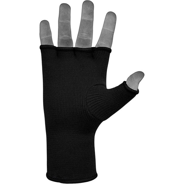 Гелеві бинти RDX Hosiery Inner Gloves Elasticated Half Finger Black Golden купити