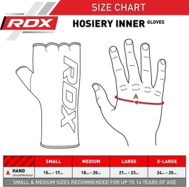 Гелеві бинти RDX Hosiery Inner Gloves Elasticated Half Finger Black Golden фото