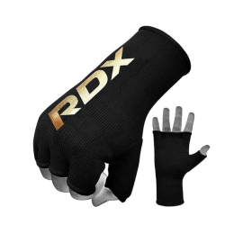Гелеві бинти RDX Hosiery Inner Gloves Elasticated Half Finger Black Golden