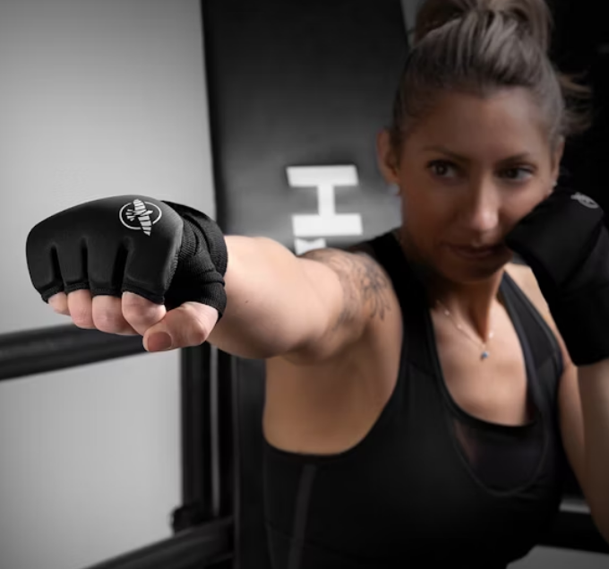 Hayabusa Elite Quick Wraps Black gel bandages photo