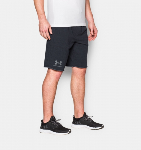 Under Armour Terry Fleece Shorts Asphalt Black buy