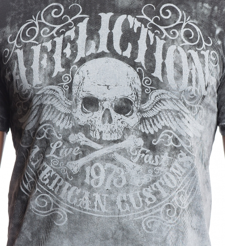 Футболка Affliction Decompose LT.Grey Lava Wash T-Shirt фото