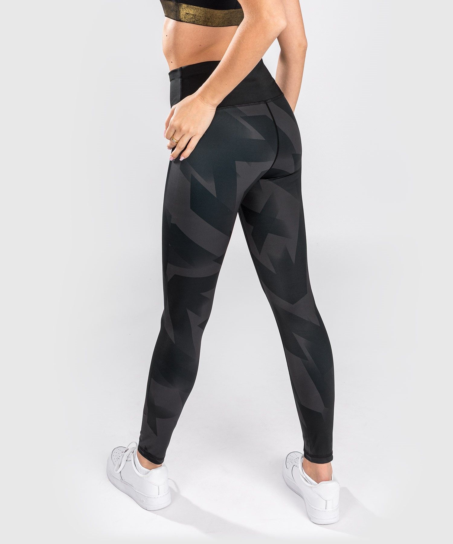 Женские леггинсы Venum Razor Leggings For Women Black Gold купить