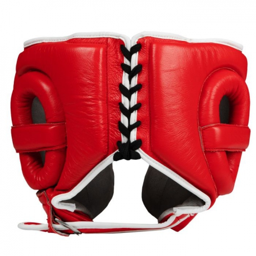 Title Boxing Leather Sparring Headgear Red price
