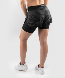 Компрессионные шорты Venum Defender Hybrid Compression Shorts Black Black, Фото № 2