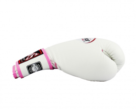 Боксерські рукавиці Twins Velcro Mesh Edition BGVLA1 White Pink, Фото № 3