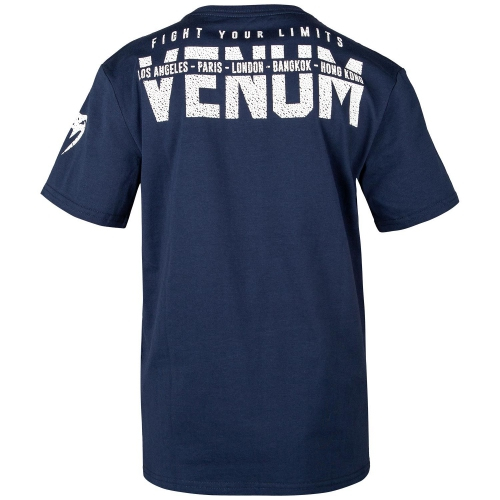 Детская футболка Venum Signature T-Shirt Navy Blue купить