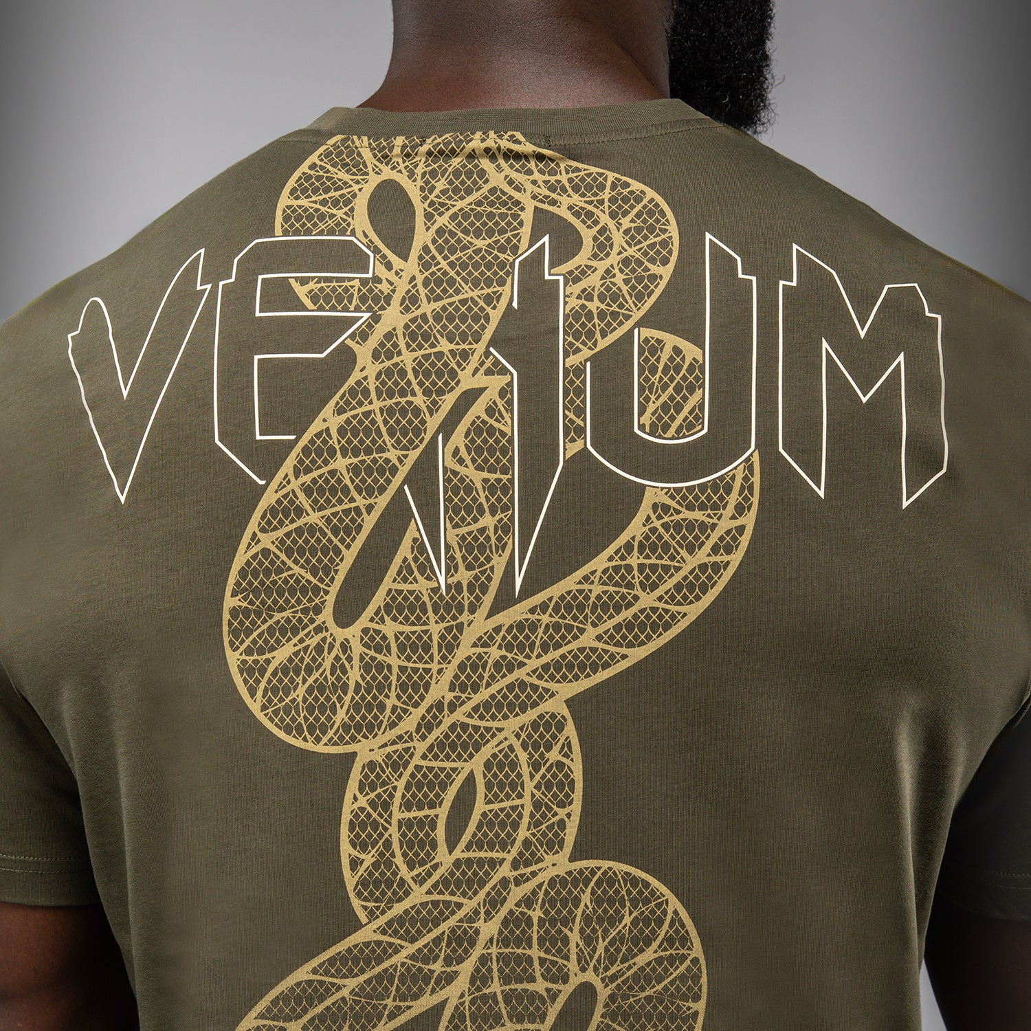 Venum Serpenti T-Shirt Kaki Bronze Ivory photo