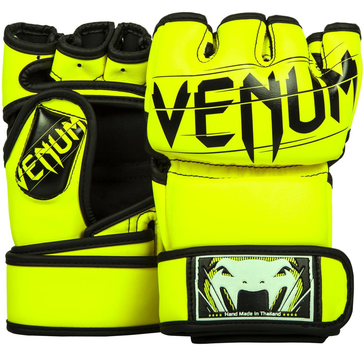 Перчатки Venum Undisputed 2.0 MMA Gloves - Semi Leather Yellow