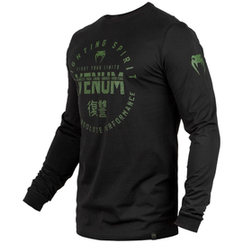 Лонгслів Venum Signature T-shirt Long Sleeves Black Khaki Exclusive, Фото № 3