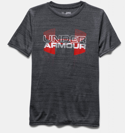 Дитяча футболка Under Armour Big Logo Hybrid Black