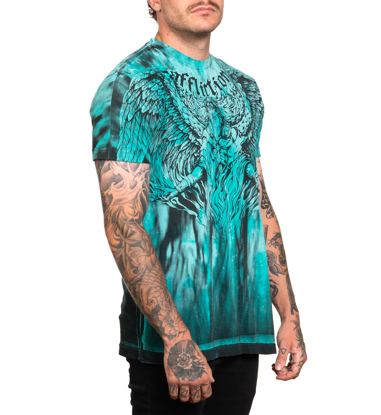Футболка Affliction Ascending Arctic Teal ціна