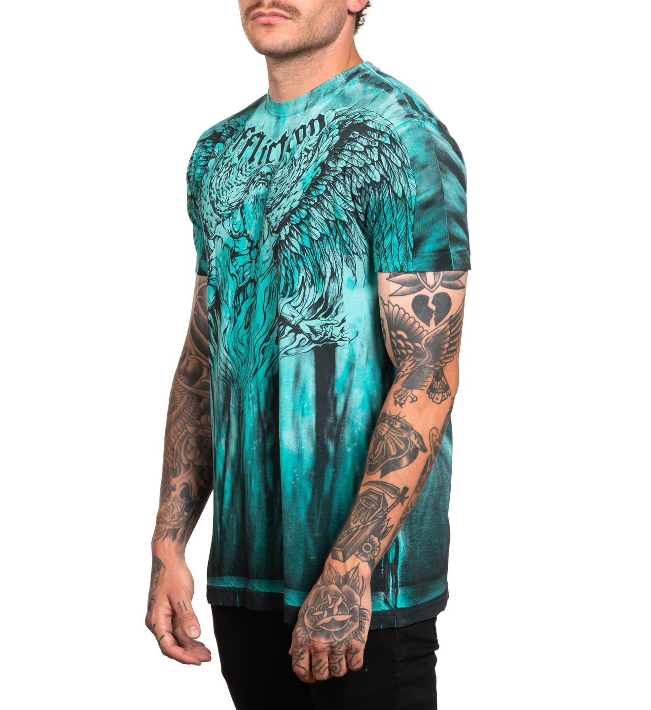 Футболка Affliction Ascending Arctic Teal фото