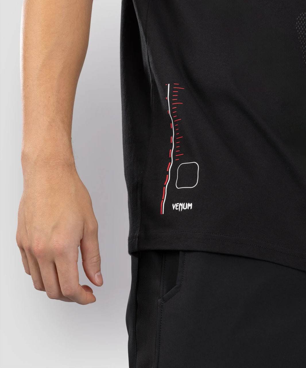 Футболка Venum Tactical XT T-Shirt - Black/Fire Red розмір