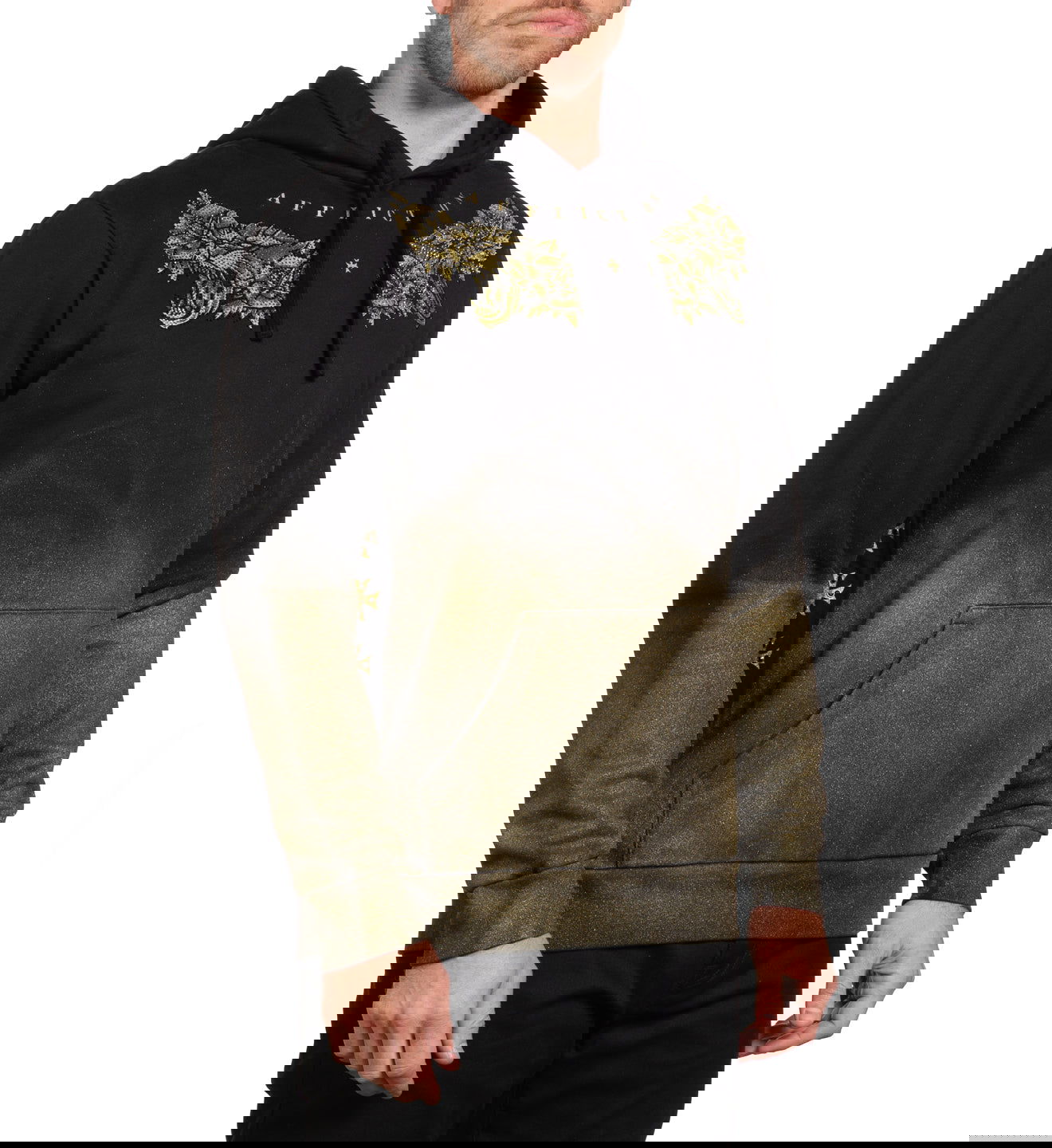 Худи Affliction Mystic Prowler Po Hood Black Metallic Waterbase Spray цена