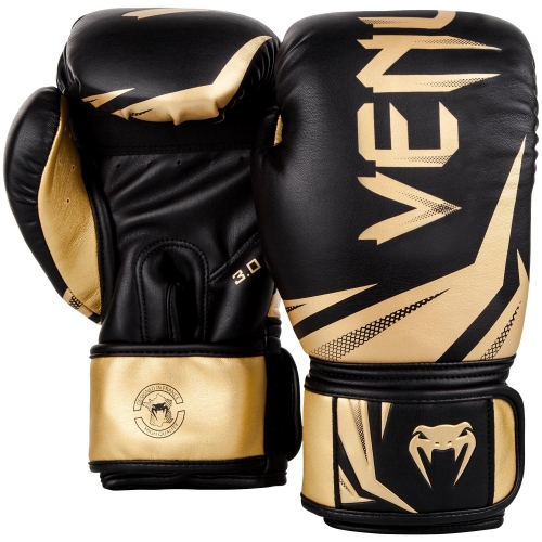 Боксерские перчатки Venum Challenger 3.0 Boxing Gloves Black Gold купить