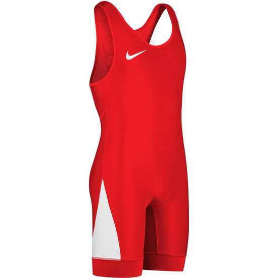 Трико Nike Grappler Elite Wrestling Singlet Scarlet White